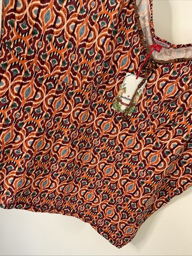 BNWT Joe Browns Aztec Size 30 /32 Aztec Scrappy Summer Beach Boho Top Beads - Picture 11 of 20