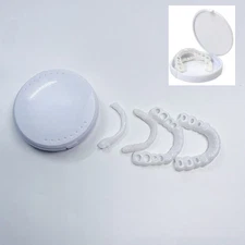 Smile Snap On Upper + Lower False Teeth Dental Veneers Denture Tooth Cover Set