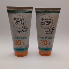2x Garnier Ambre Solaire Eco-Designed SPF30 Sun Protection Lotion 200ml 49.98 per litre