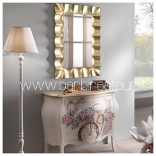 Como Da Ingresso Bombato Barocco Decorato In Legno