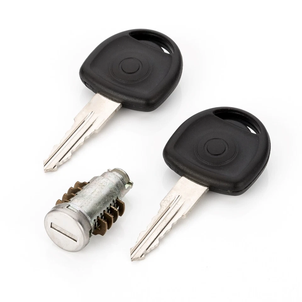 2x Cilindro de Cierre Eje de Bloqueo Cerradura con Llave para Opel Kadett E - Imagen 3 de 4