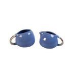 Blue Stoneware Sugar Bowls