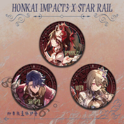 Honkai Impact 3 Brooch Badge Emblem Chest Badge Bag Ornament Colleagues Gift