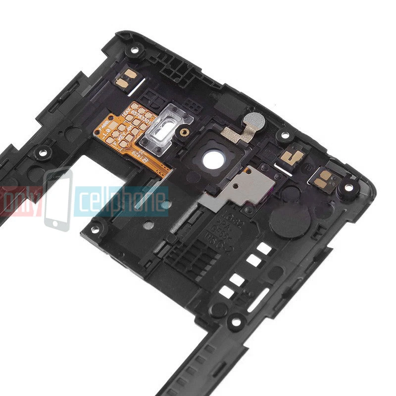 Marco de placa posterior de carcasa trasera original LG G3 original OEM con lente de cámara - NUEVO negro Foto 2 de 4