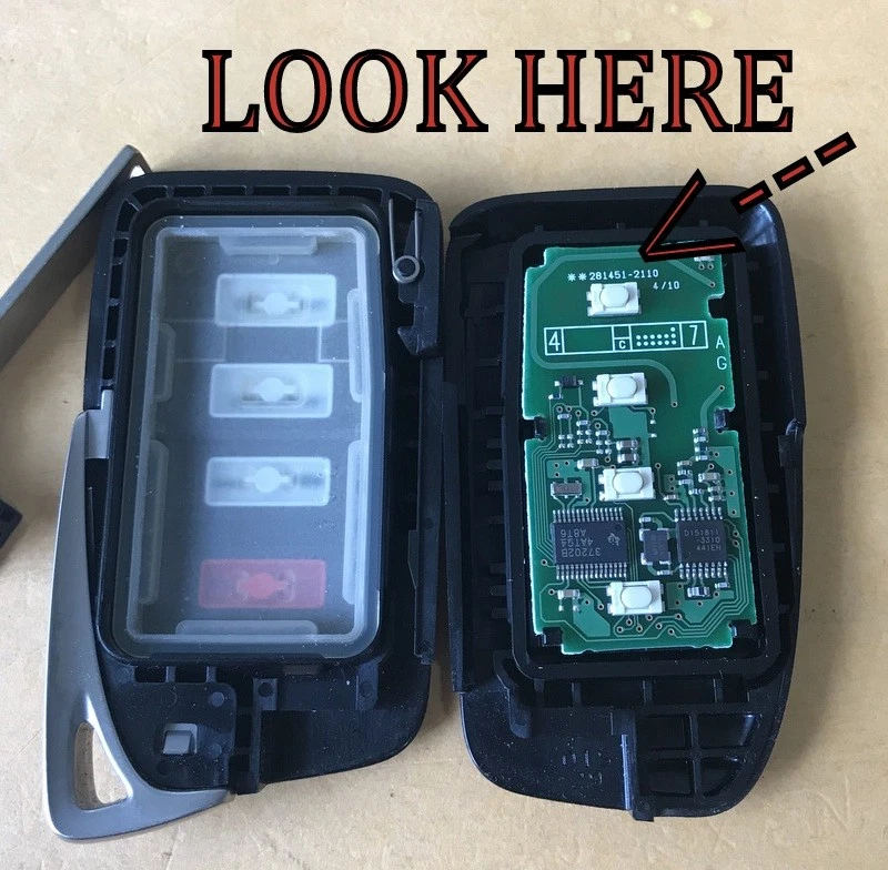 OEM LEXUS NX300 NX300H NX200T LX570 LLAVE INTELIGENTE MANDO A DISTANCIA HYQ14FBA 89904-78070 Foto 2 de 3