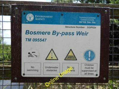 Photo 6x4 Bosmere By-pass Weir Grinstead Hill Located at TM095547 (from t c2014