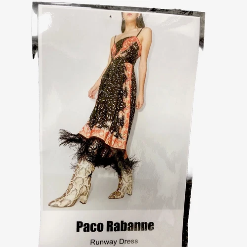 Paco Rabanne Maxi Dress Fringed Boho BNWT RRP £1200 36 UK8