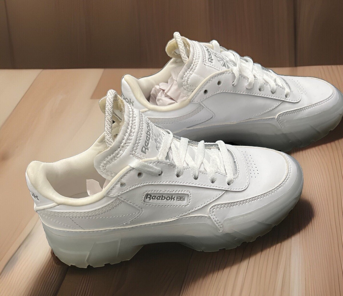 Reebok Classic Club C x Cardi B Sneakers Triple White| Size: Unisex