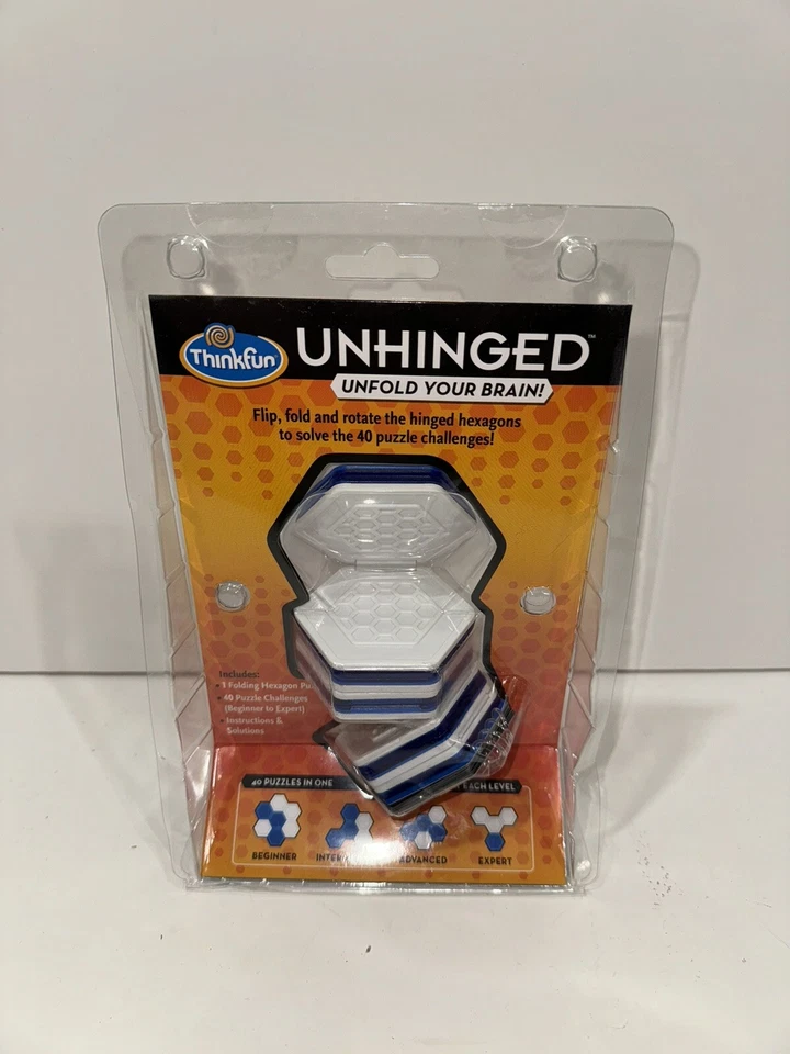 Thinkfun Unhinged 40 Puzzle Challenges (Beginner To Expert) Unfold Your Brain! - Image 2 of 2