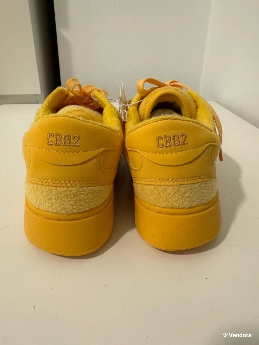 Zara new Yellow Women's Unisex shoes Lace-up sneakers with