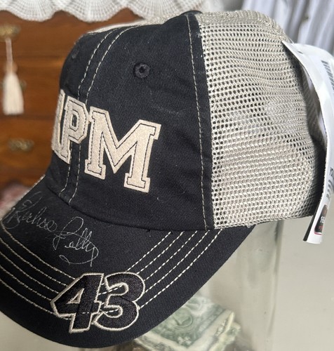 Vintage NASCAR Trucker Hat Signed by Richard Petty #43 NWT - Picture 5 of 11