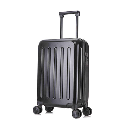 Reisekoffer Travel Trolley Koffer Schwarz M mit 4 Rollen und TSA Schloss Koffer