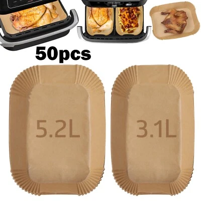 200X Air Fryer Disposable.Paper Liners 5.2L&3.1L For Tefal Easy Fry Tower T17099