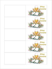 BIGLIETTI BIGLIETTINI PRIMA COMUNIONE BOMBONIERE MASCHIO/FEMMINA STAMPA OMAGGIO