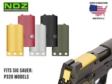 NDZ Sig P320 P320X Optic Sight Plate Cover Integrated & Non Integrated Slide