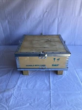 Wooden shipping crate box industrial decor storage