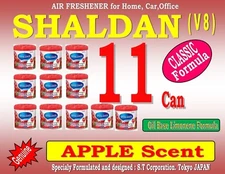 11 Can SHALDAN V8- CLASSIC Formula - Home Car Office Air Freshener - APPLE Scent