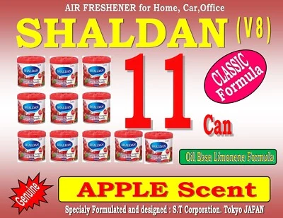 11 Can SHALDAN V8- CLASSIC Formula - Home Car Office Air Freshener - APPLE Scent