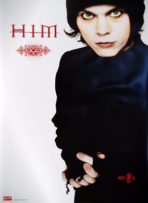 HIM HANDS SINGER VILLE VALO POSTER PRINT GOTH ROCK METAL MUSIC 24”x36” NEW