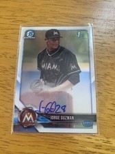 2018 Bowman Chrome Prospect Auto Jorge Guzman