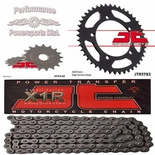 SUZUKI GSXR750 06-10 JT SPROCKETS 16/45 SET & JTC520X1R3 520 CONVERSION CHAIN