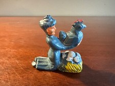 Vintage Manoil M160 41/42 Woman Lifting Hen From Nest  Happy Farm Series  VG 
