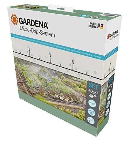 Gardena Micro-Drip-System Set per irrigazione a Goccia aiuola per (r1J)