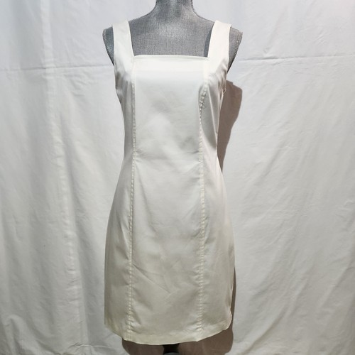 Joseph Ribkoff Womens Beige Tight Dress Square Neckline Sleeveless Stretch Sze 8