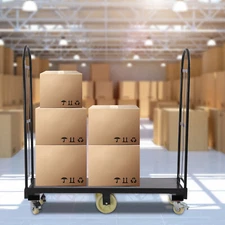 U-Boat Cart Steel Platform Truck Dolly with Removable Handles 2000LBS Capacity