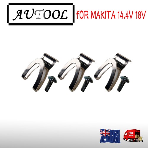 3x Belt Hooks for Makita battery Tool impact Driver Hammer Drill LXT 14
