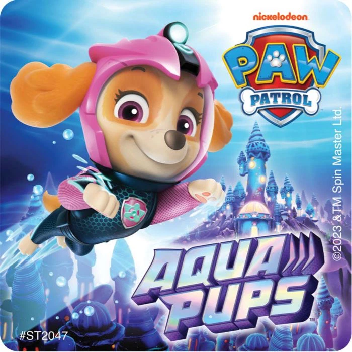 Pegatinas Paw Patrol x 5 - Favores de fiesta de cumpleaños - Ideas de fiesta Paw Patrol Aqua Foto 3 de 4