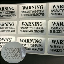 100PCS Warranty Void If Seal Is Broken Or Removed Warning Sticker 1.5'' x 0.79''