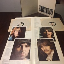 The Beatles White Album Vinyl LP with Posters, and Pictures. 1968 1st P
