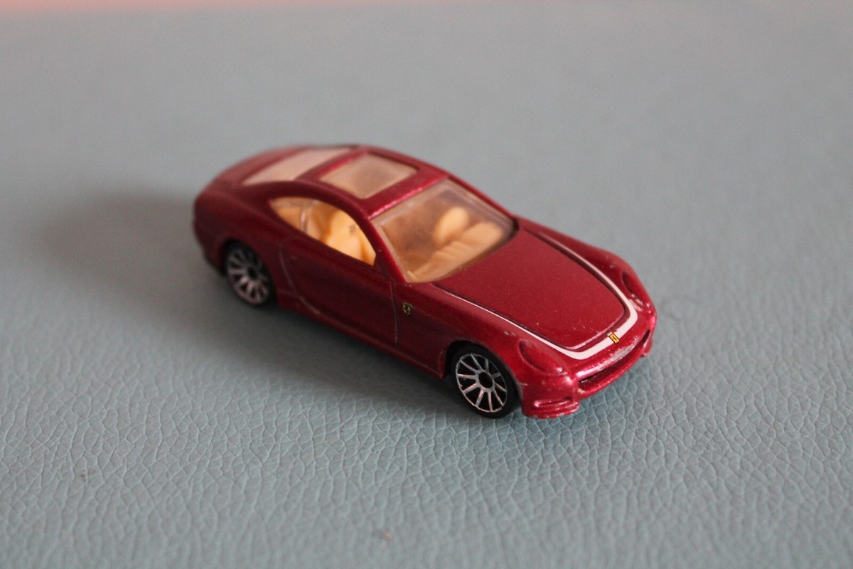 Hot Wheels 3” FERRARI 612 SCAGILETTI Diecast Metallic Red