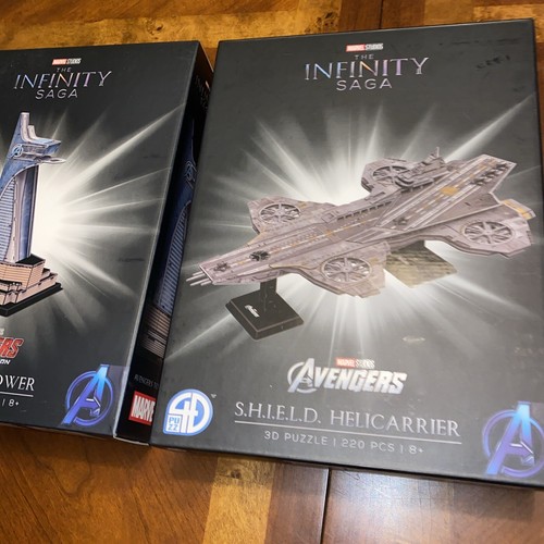 3D Cityscape 3D Puzzle Marvel - S.H.I.E.L.D. Helicarrier (220 Pieces) New 51035 - Picture 2 of 6