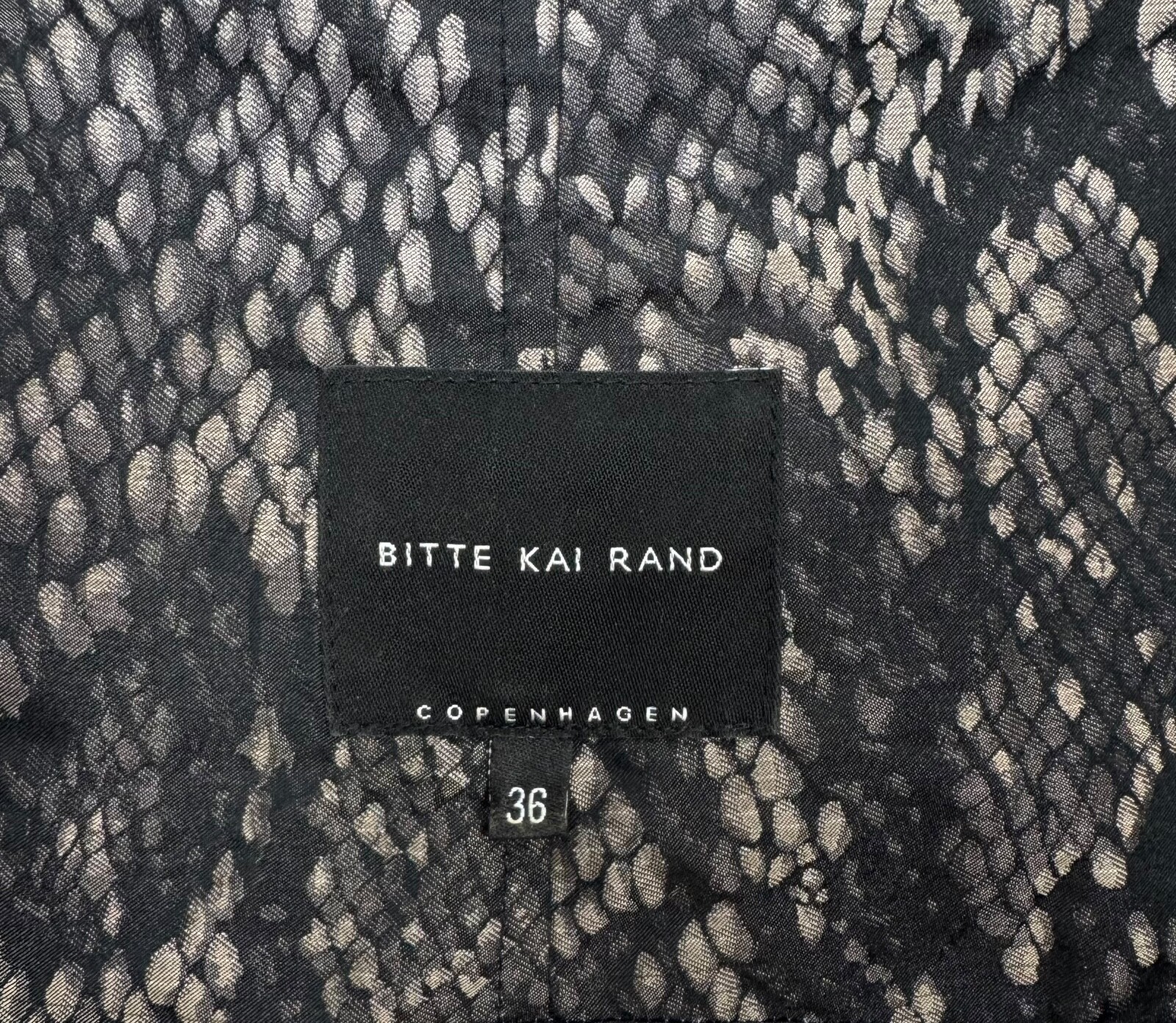 Bitte Kai Rand Python Printed Dress Mock Neck siz… - image 12