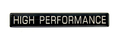 HIGH PERFORMANCE   EMBLEM (B) BLACK SATIN