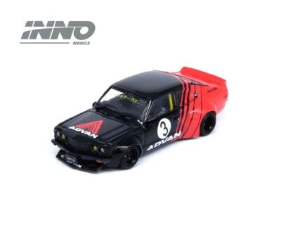 Inno64 1:64 LBWK Mazda RX3 Savanna Advan Livery Diecast Car IN64