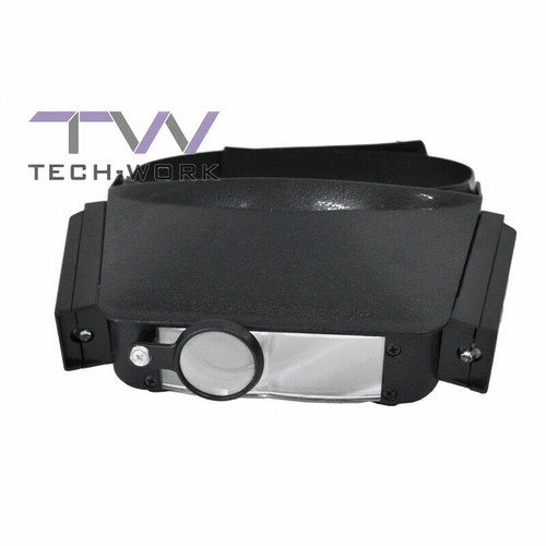 VISIERA OCCHIALI LENTE LENTI INGRANDIMENTO CON 2 LAMPADE LAVORO DI  PRECISIONE | eBay