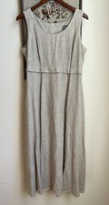 Vintage 80s 90s Carol Anderson shift Sleeveless Maxi Dress SZ 10 textured cotton