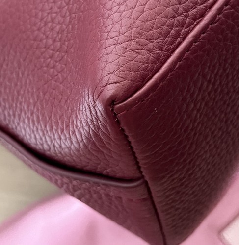 Radley Wood Street Burgundy Pebbled Leather Crossbody Shoulder Bag In Dust Bag - Picture 16 of 23