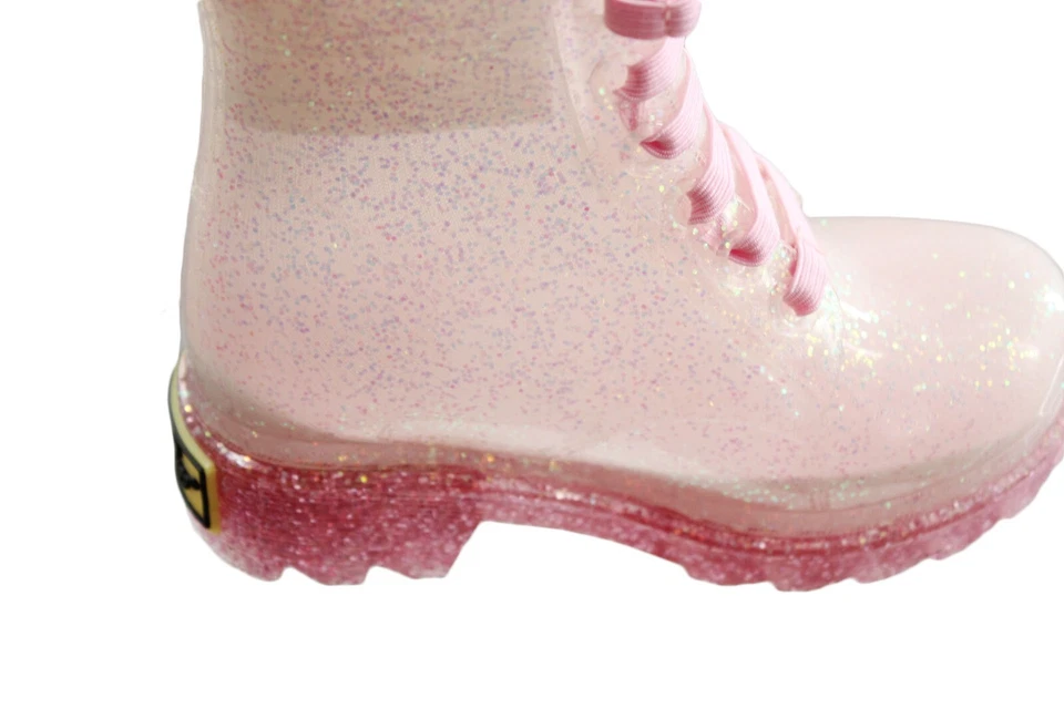 Botas para niños pequeños Western Chief Stella Shimmer Glitter botas de lluvia talla 5 púrpura/rosa Foto 4 de 4