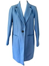 Dept 19 Tk Maxx City Wool Smart Winter Jacket Coat Baby Blue -10