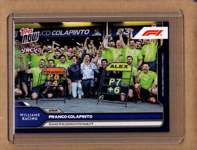 2024 Topps Now Formula 1 Card 51 Franco Colapinto First F1 Points  RC - IN HAND!