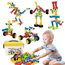 Building Toys,109 Piece STEM Toys for Kids Ages 3 4 5 6 7 8 9 10 11 12 Years ...