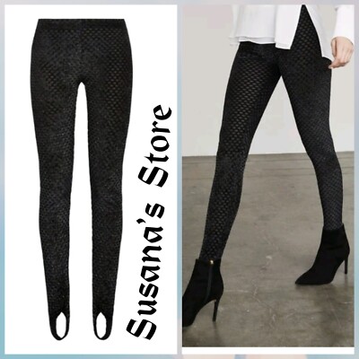 NWT BCBG MAXAZRIA SIZE XXS Griffin Glitter Party Style Stirrup Legging Pant $138