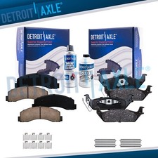 Front & Rear Brake Pads Kit w/Hardware for 2010 2011 Ford F150