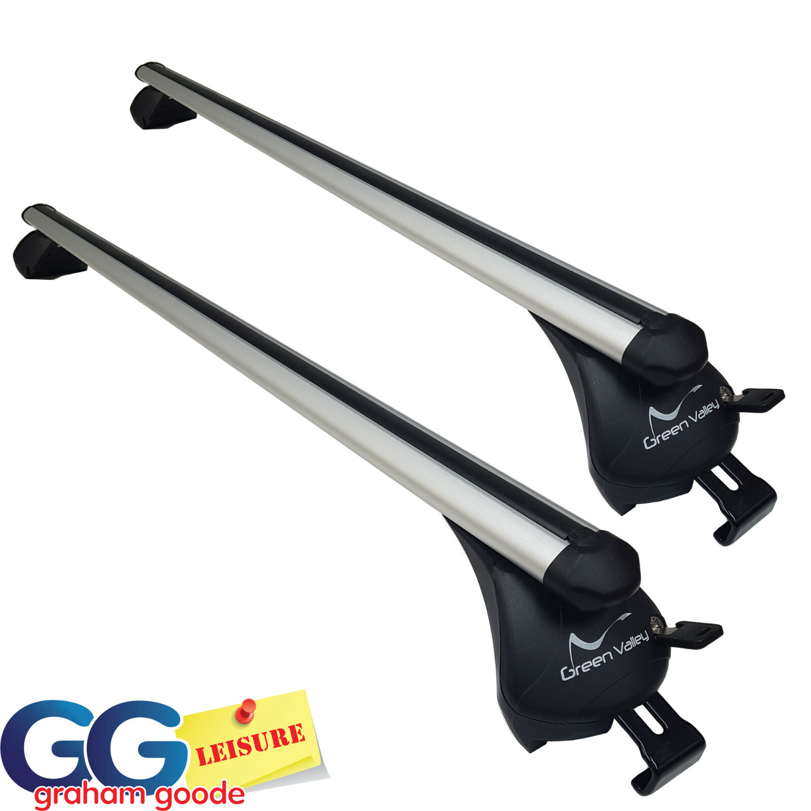 Aerodynamic Roof Rack Bars Lockable | VW Passat Estate 2015- onwards Flush Rails