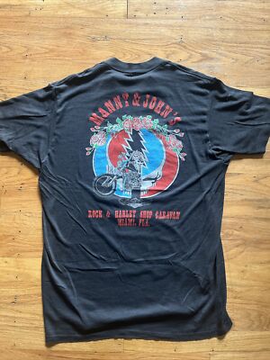 80s Harley Davidson Grateful Dead Tシャツ Vintage Grateful Dead Shirt Motorcycle Harley Davidson FL