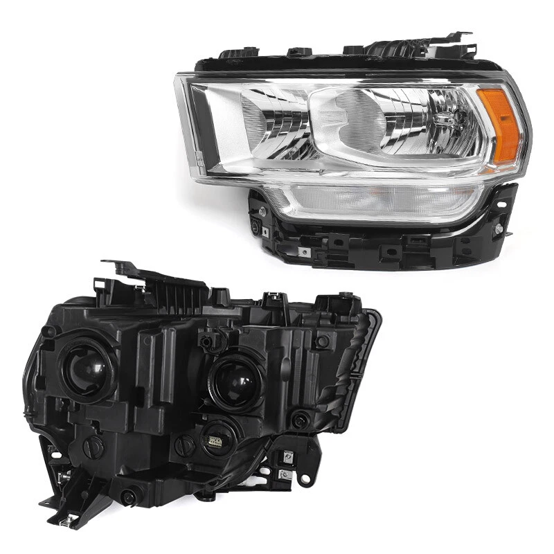 Conjunto de faros halógenos cromados izquierda+derecha Ram 2500 3500 2019-2024 Foto 2 de 4